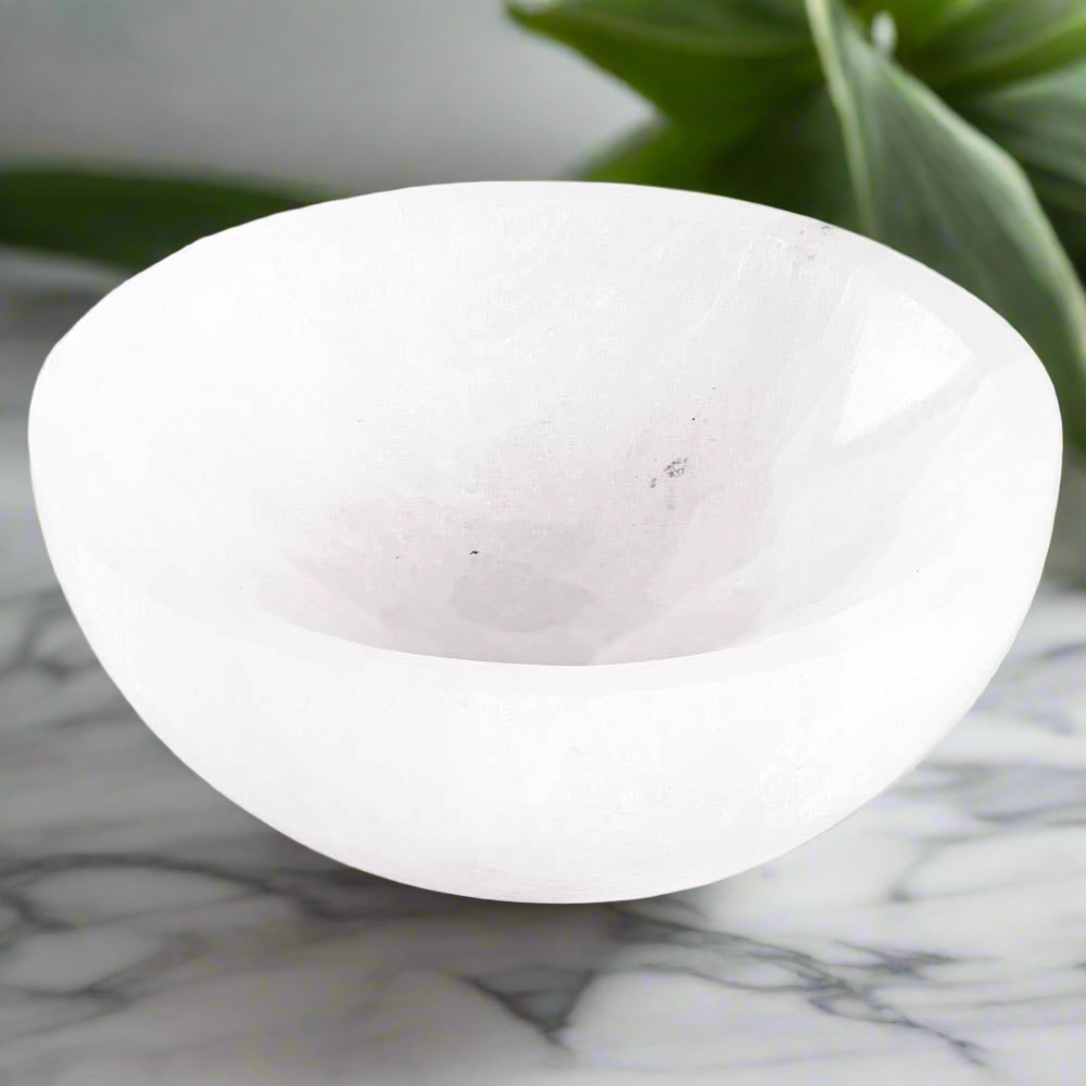 SELENITE ROUND TRINKET HOLDER