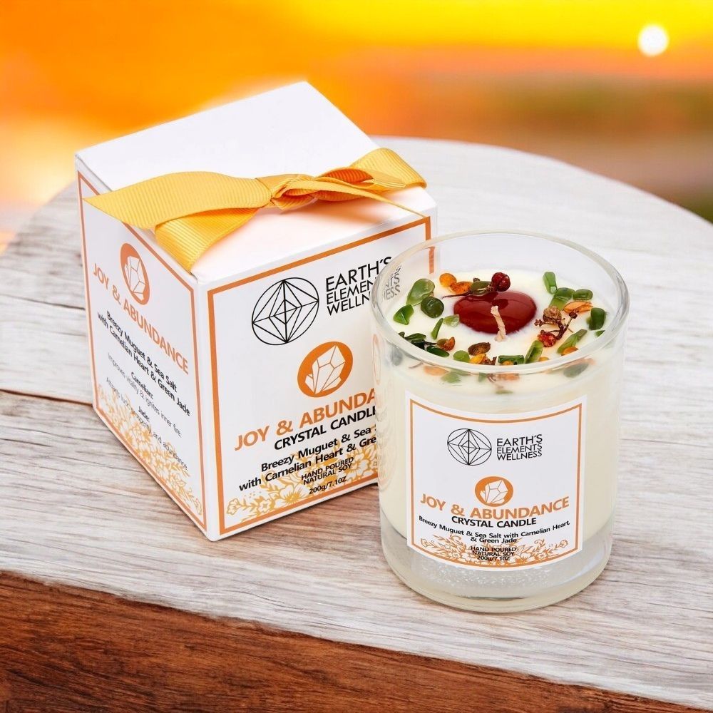 Crystal Candle ~ Joy & Abundance