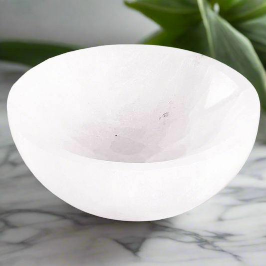 SELENITE ROUND TRINKET HOLDER