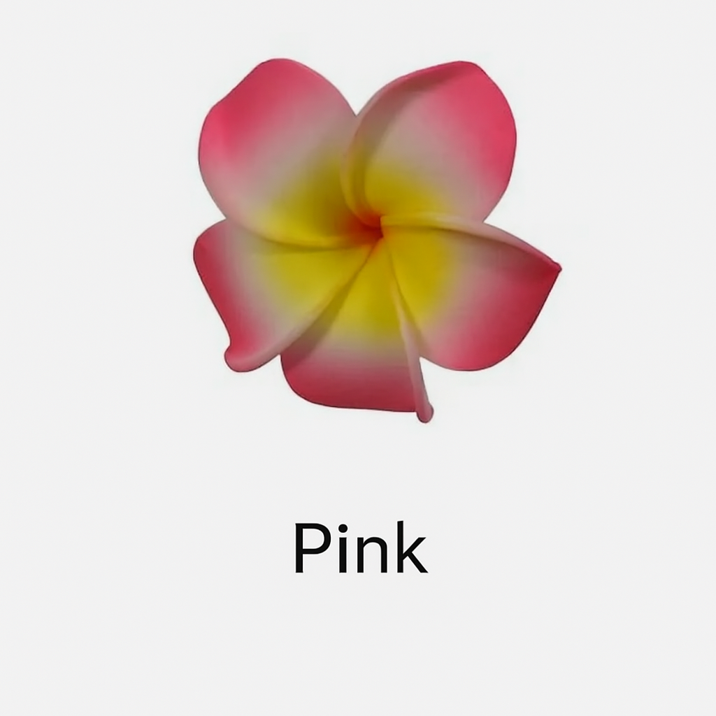 Small Plumeria Flower Hair Clips