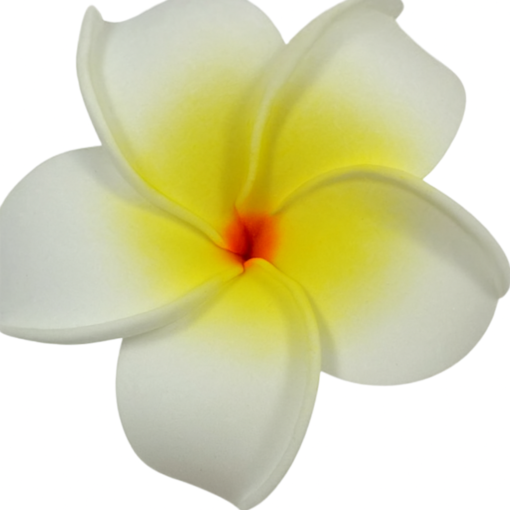 Small Plumeria Flower Hair Clips