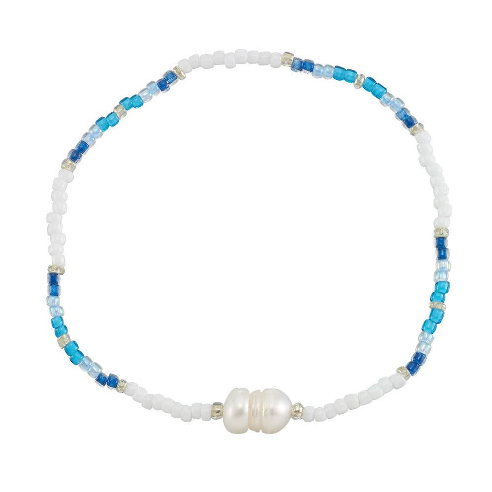 BR White Station Seedbead/Freshwater Pearl-12