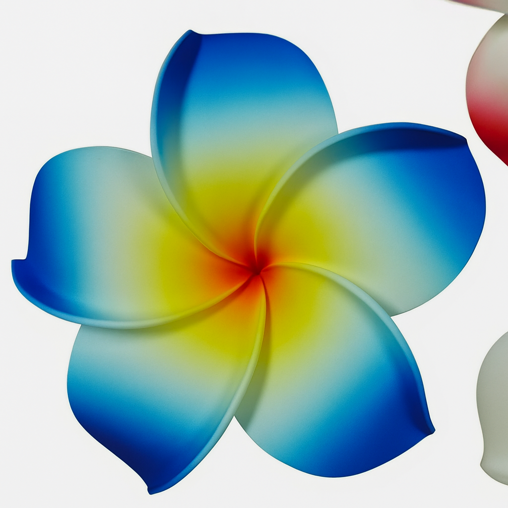 Small Plumeria Flower Hair Clips