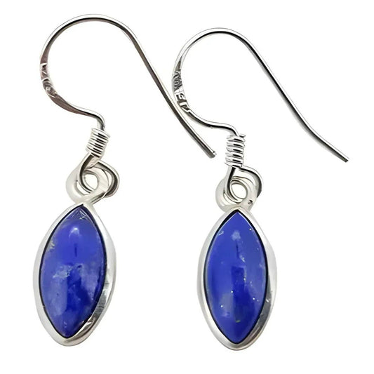 Lapis Sterling Silver Dangle Earrings