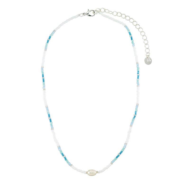 NK White Station Seedbead & Freshwater Pearl -6