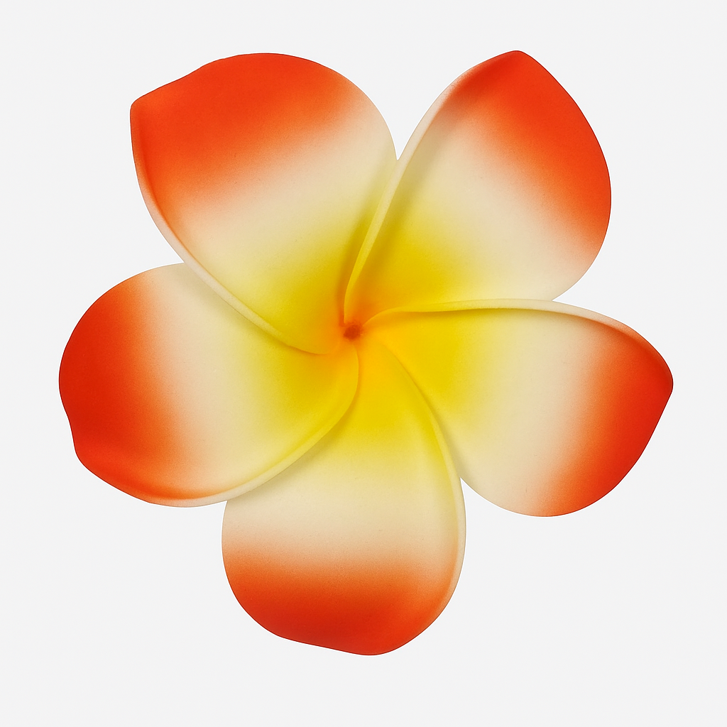Small Plumeria Flower Hair Clips