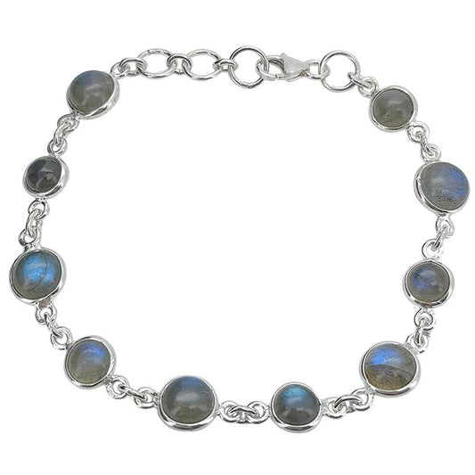 Labradorite Sterling Silver Link Bracelet
