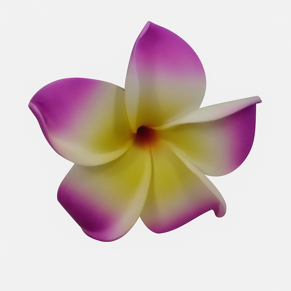 Small Plumeria Flower Hair Clips