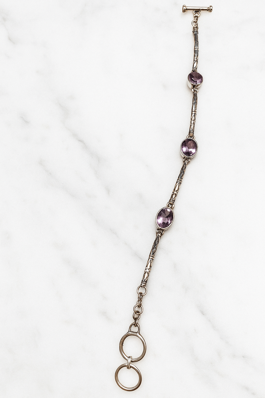 Twilight Vine - Artisan Amethyst Link Bracelet