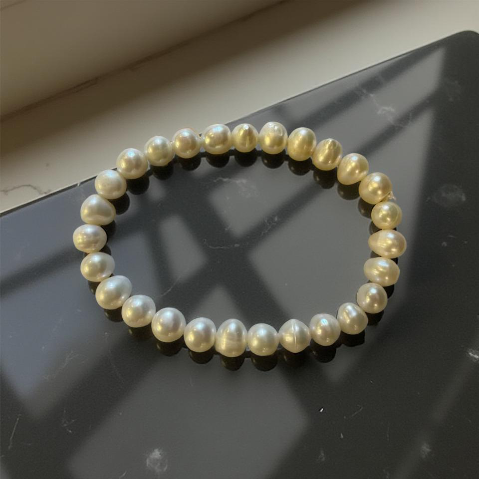 Freshwater Pearl Stretchy Bracelet
