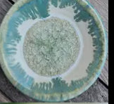 Ripple Dish - Small Pottery & Glass Trinket Dish