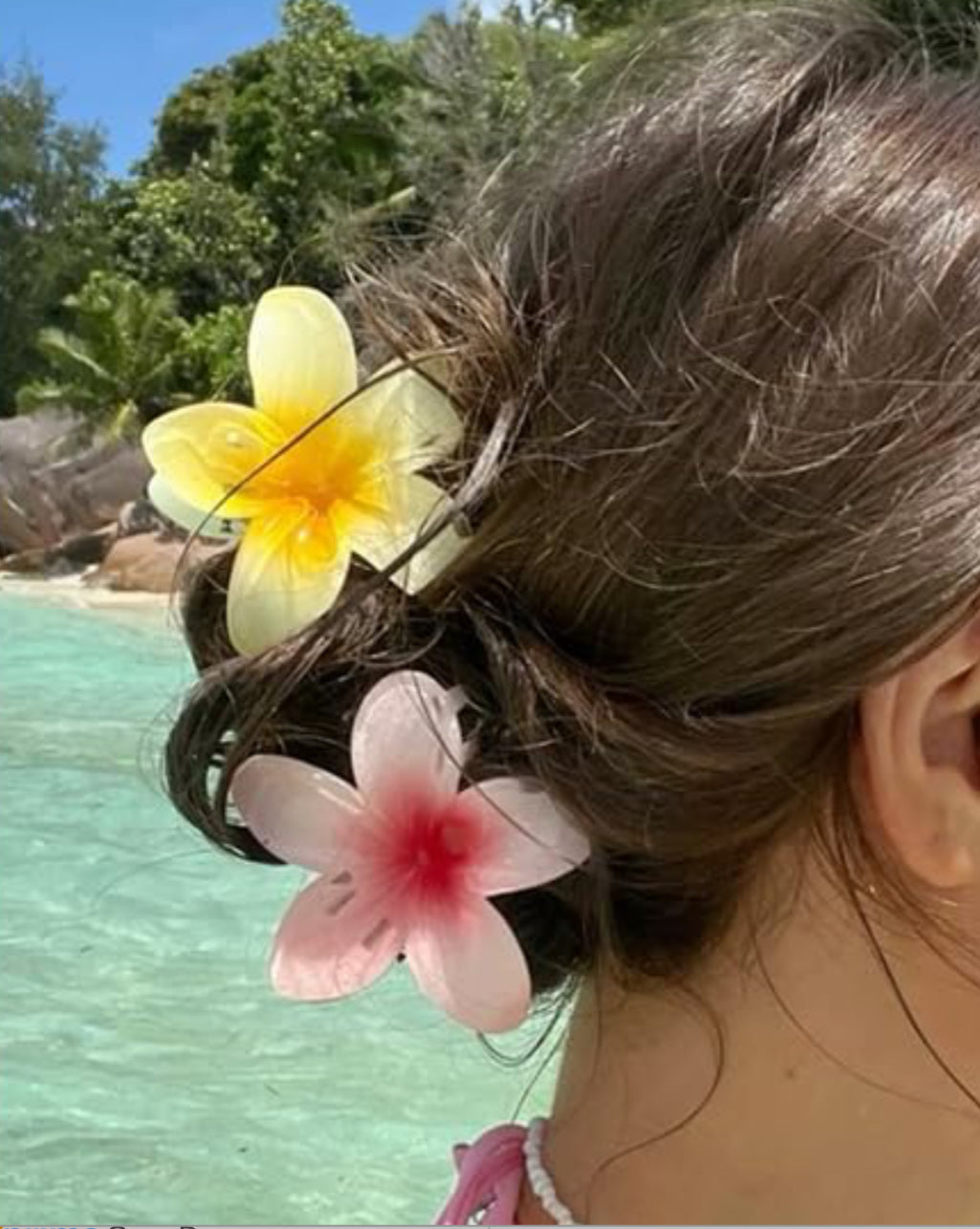 Plumeria Flower Hair Clip