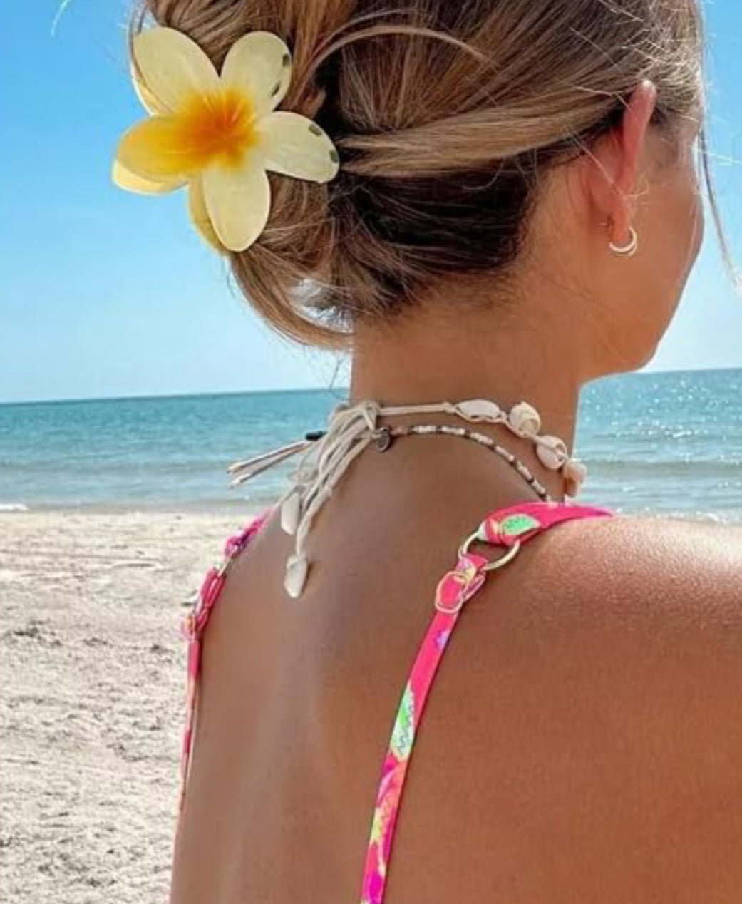 Plumeria Flower Hair Clip