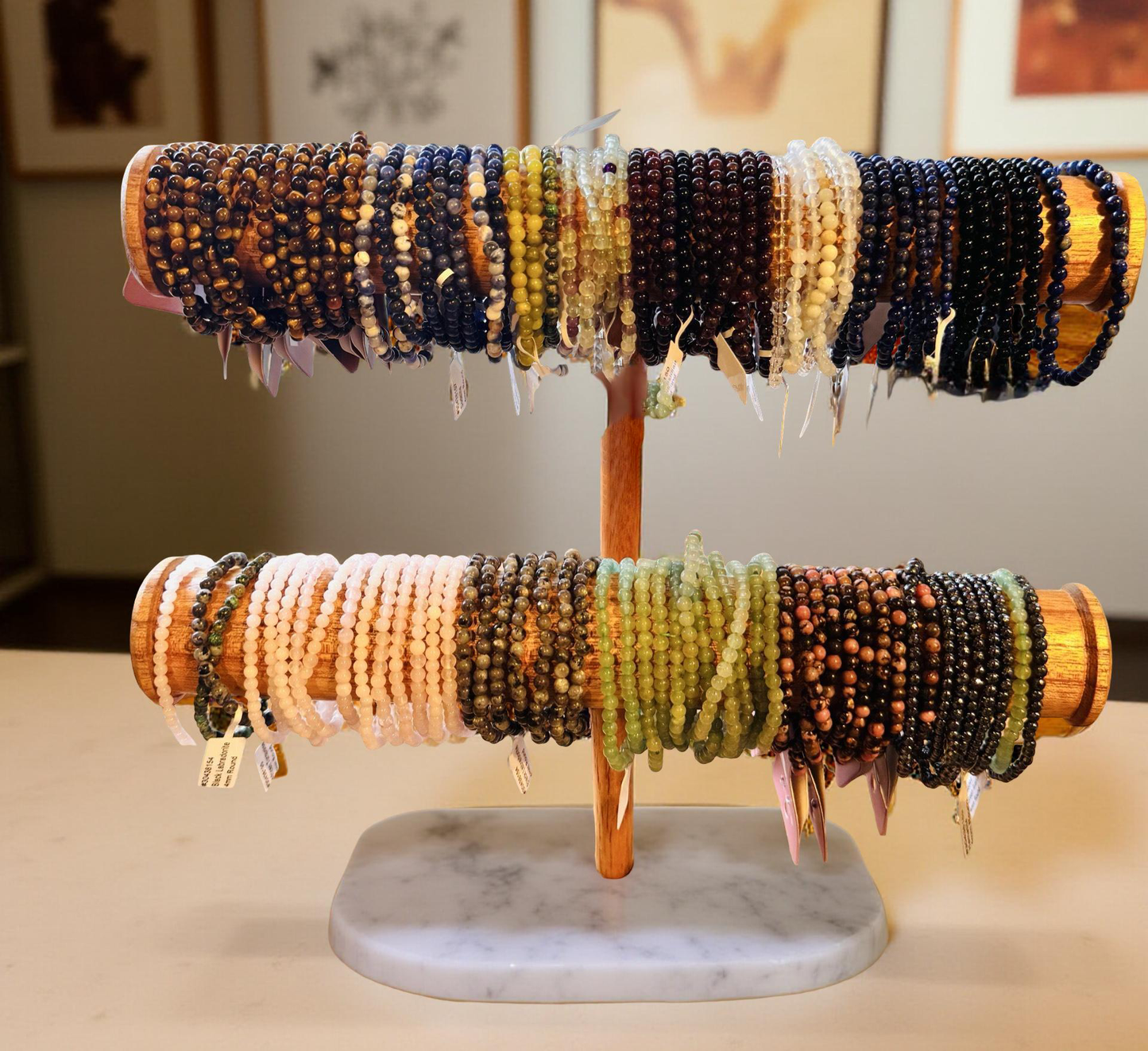 “The Intention Stack - 4mm Gemstone bracelets