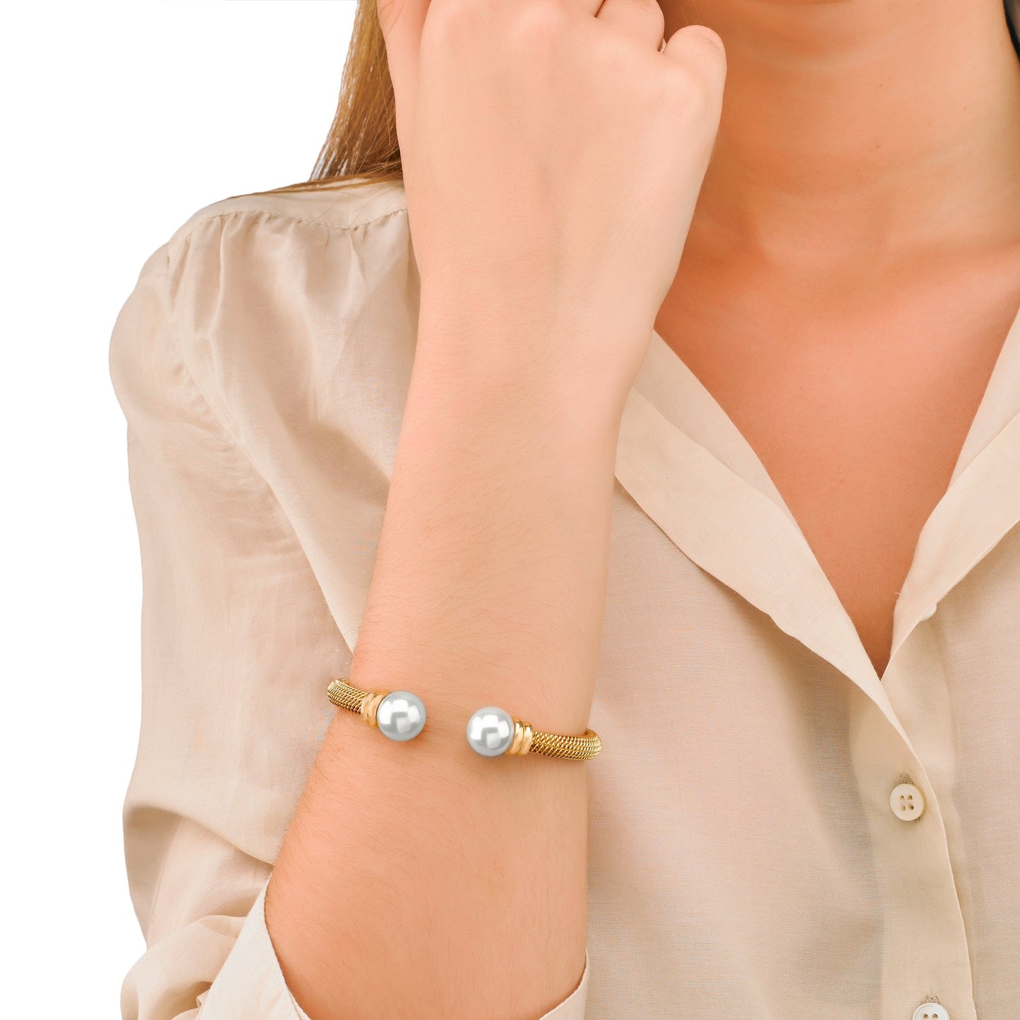 Majorica Cultured Pearl Bangle Bracelet