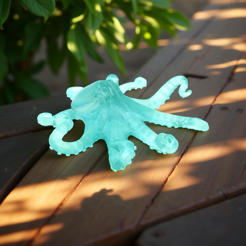 Clear Octopus: Blue