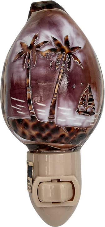 Carved Palm Tree LED Night Light