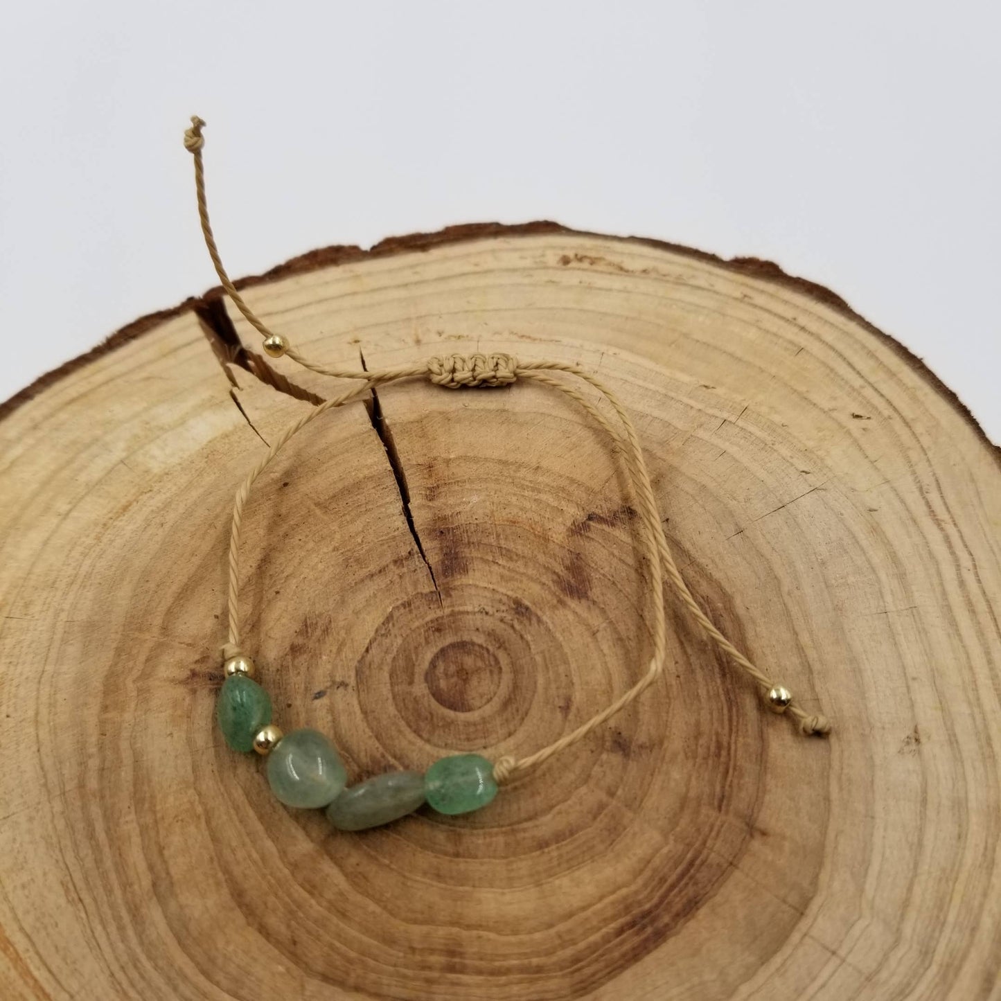 Natural Stone Handwoven Constellation Bracelet with Card: Taurus